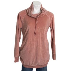Isabel Maternity Pink Velor Pull Over